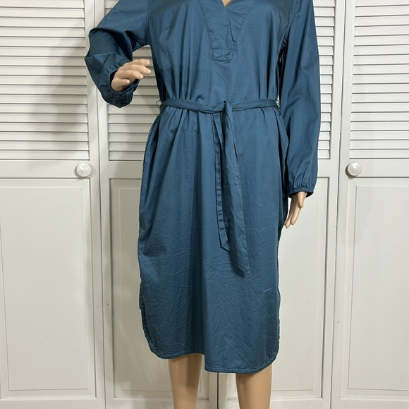 Universal Standard Crossover Collar Dress Teal Sizes 2XS (6 - 8) - Picture 3 of 14
